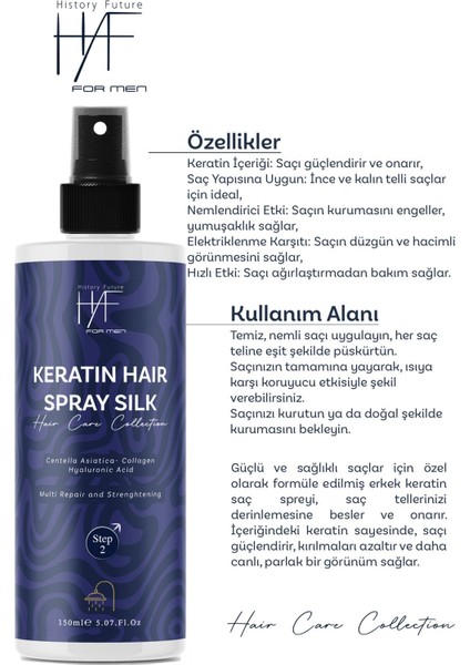 Erkek Keratin Saç Bakım Spreyi 150 ml fırsatları