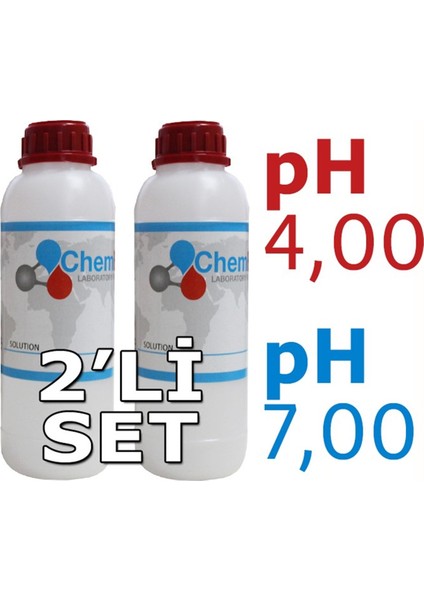 2'li Set Tampon Solüsyon Çözelti (Ph 4 ve Ph 7)