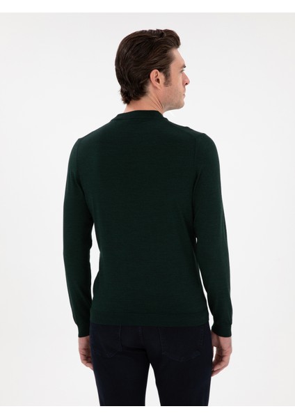 Erkek Zümrüt Slim Fit Basic Kazak 50296402-VR055