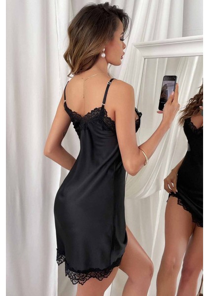 Dantelli Şık Saten Gecelik fiyatları