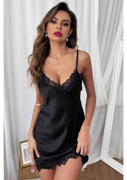 Dantelli Şık Saten Gecelik fırsatları