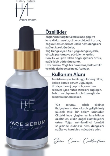 Erkeklere Özel Nemlendirici Yağ Dengesi Sağlayan Etkili Yüz Serumu 20 ml modelleri