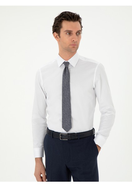 Erkek Beyaz Slim Fit Uzun Kollu Gömlek 50308845-VR013 modelleri
