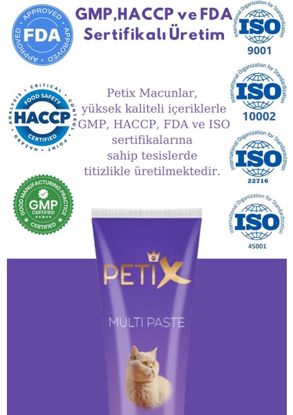 Petıx Multivitamin Kedi Malt Macunu 100 gr (2'li)