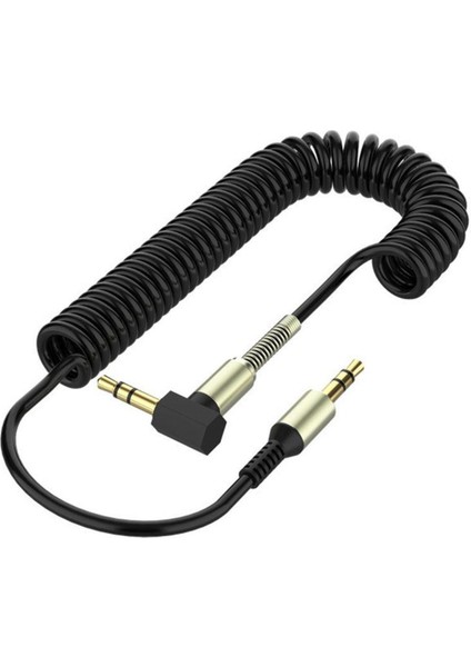 3.5mm Erkek Aux Kablo Kablosu L Şekilli Sağ Açı Araç Ses Kulaklık Jakı (Yurt Dışından)
