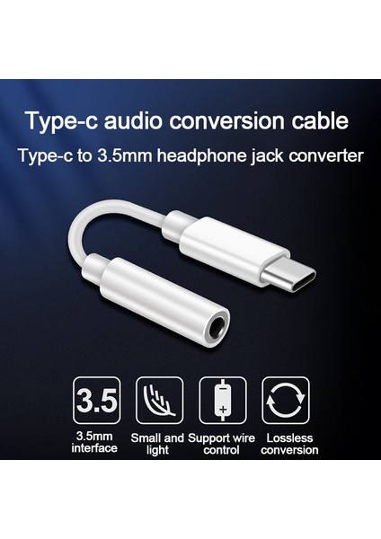 Tip C 3,5 Jak Kulaklık USB C - 3,5 mm Aux Kulaklık Adaptörü Ses Kablosu (Yurt Dışından) modelleri