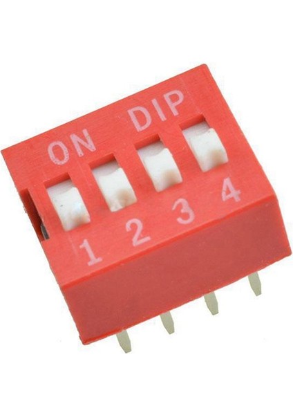 10 Adet Slayt Tipi Anahtar Modülü 2.54MM 4-Bit 4 Pozisyon Yolu Dıp Kırmızı Pitch (Yurt Dışından)