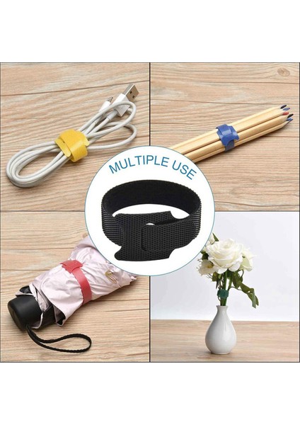 Naylon Itme Montajlı Araba Kubbe Kablo Fermuarlı Kravat, 50PCS Kablo Kordon Askı Kancası Bağlantı Elemanı Yönetimi - Siyah ve Renk Karıştırma (Yurt Dışından) indirimleri