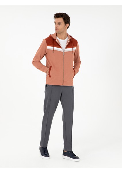 Erkek Kahverengi Regular Fit Sweatshirt 50292490-VR040