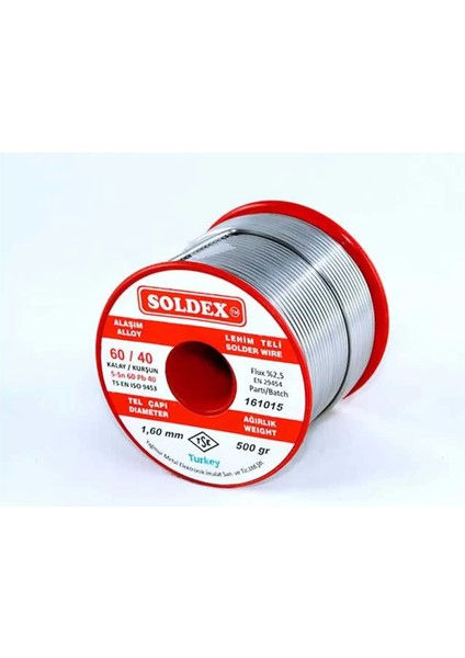 60-40 Lehim Teli 500 gr 1.2 mm - Sn:60 / Pb:40