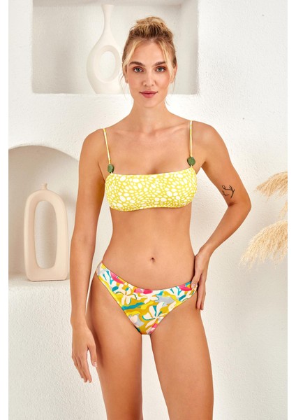 Lapieno 4201 Aksesuarlı Soft Straplez Bikini