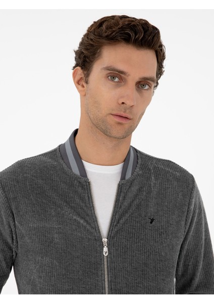 Erkek Antrasit Regular Fit Sweatshirt 50292493-VR006
