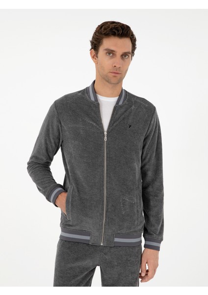 Erkek Antrasit Regular Fit Sweatshirt 50292493-VR006