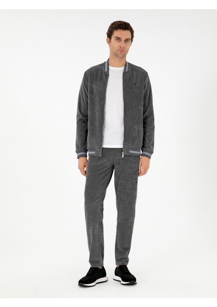 Erkek Antrasit Slim Fit Eşofman Altı 50292577-VR006