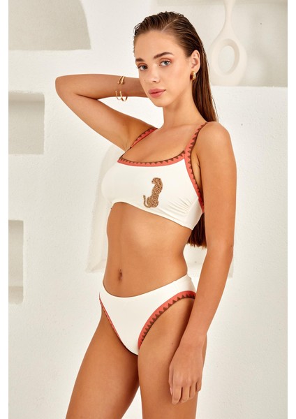 Lapieno 4256 Nakış Detaylı Bra Bikini Takım modelleri