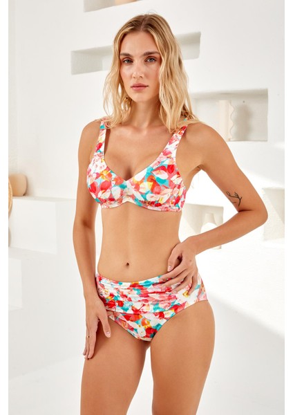Lapieno 4220-P Balenli Toparlayıcı Bikini
