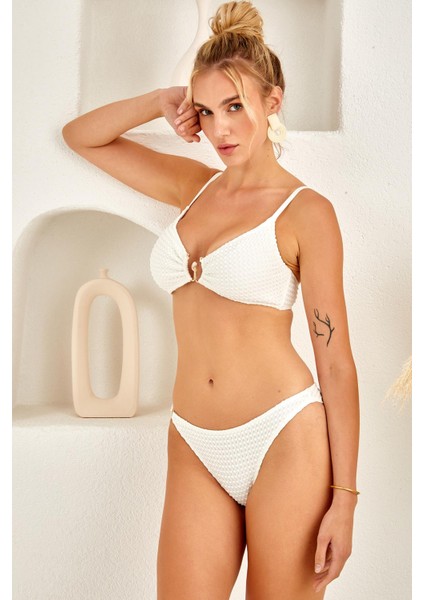 Lapieno 4255 Halka Detaylı Ince Askılı Bikini Takım modelleri