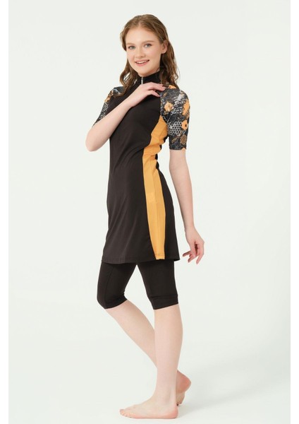 24710 Fermuarlı Fit Yarım Kol Yarı Kapalı Mayo fiyatları