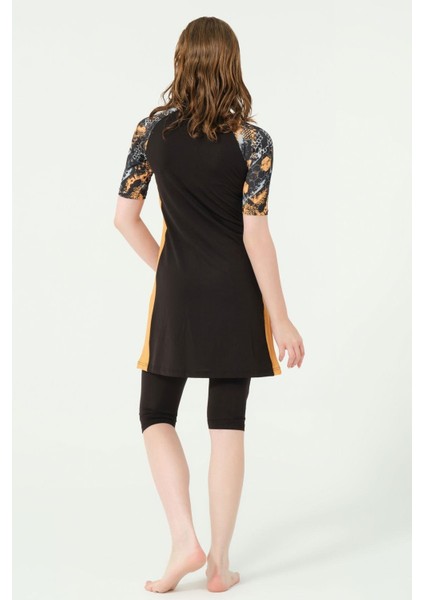 24710 Fermuarlı Fit Yarım Kol Yarı Kapalı Mayo indirimleri