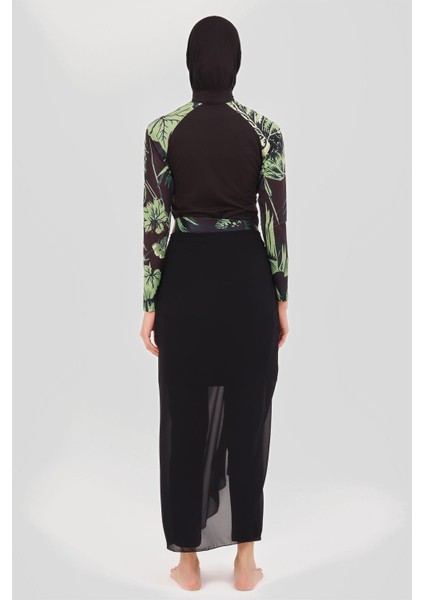 24624 Reglan Kol Dik Yaka Tesettür Mayo indirimleri