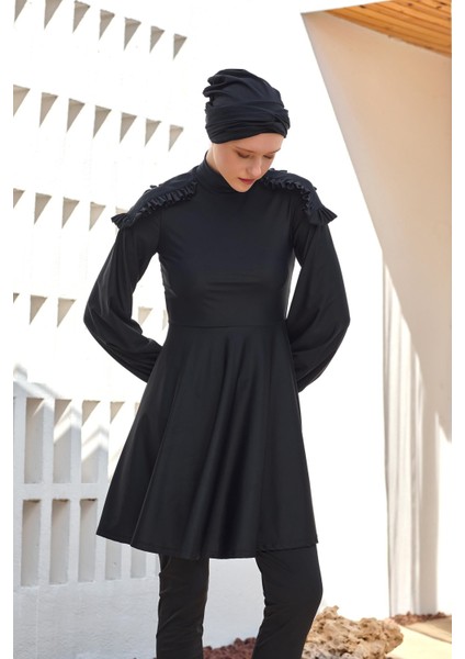 1123 Yevı Uzun Kollu Tesettür Mayo