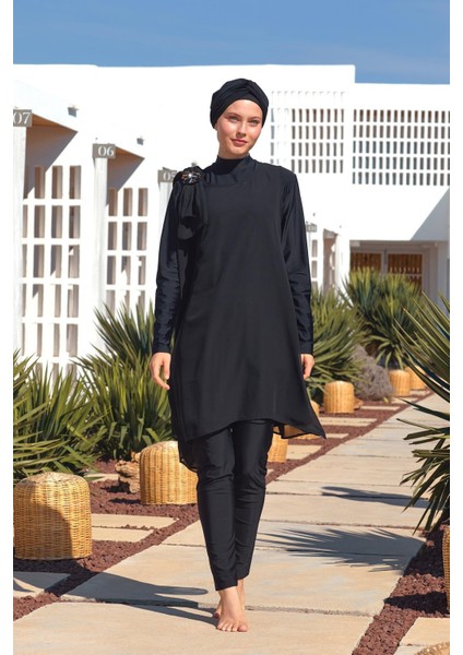 4559 Jossy Uzun Kollu Tesettür Mayo