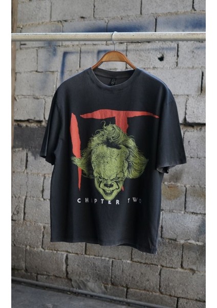 It Chapter Two Baskılı Oversize Yıkamalı T-Shirt fiyatları