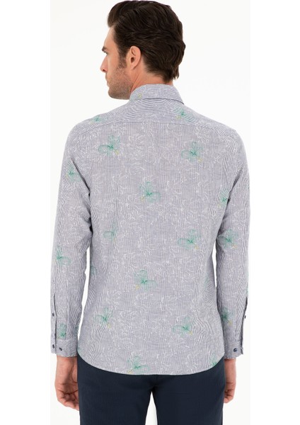İndigo Slim Fit Gömlek