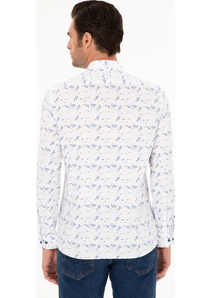 Erkek Saks Slim Fit Uzun Kollu Gömlek 50233023-VR045