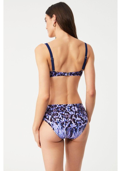Vıolın Degrade Desenli Straplez Bikini fiyatları