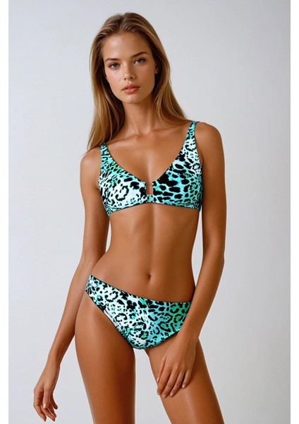 Zıe Leopar Desenli Toparlayıcı Bikini