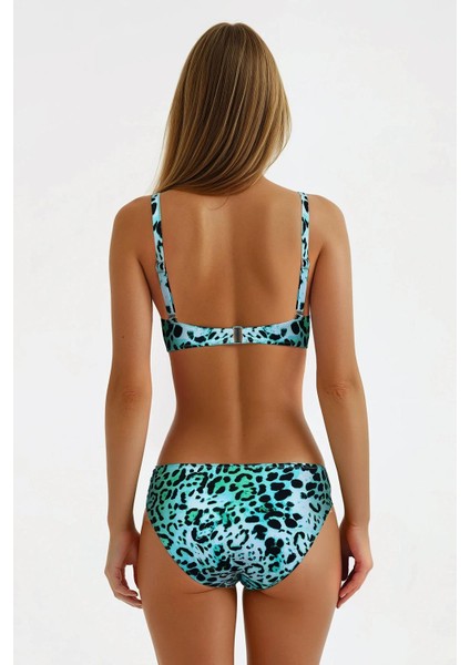 Zıe Leopar Desenli Toparlayıcı Bikini fiyatları