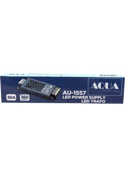 LED Trafosu 30 Amper, Ultra Slim, 12 V Şerit LED Trafosu Fansız, (360W),SİYAH Kasa, led adaptörü, led motoru