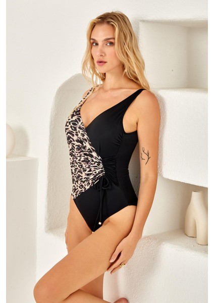 Lapieno 4125-P Büyük Beden Kruvaze Mayo fiyatları