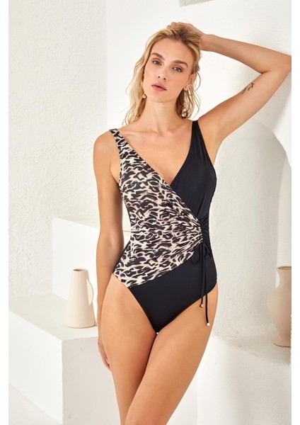 Lapieno 4125-P Büyük Beden Kruvaze Mayo modelleri