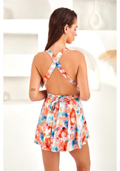 Lapieno 4103 Boyundan Bağlı Dekolteli Elbise Mayo fırsatları