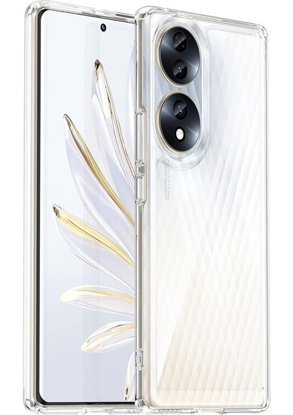 Honor 70 Uyumlu Kılıf Şeffaf Silikon