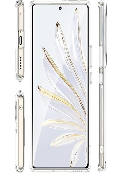 Honor 70 Uyumlu Kılıf Şeffaf Silikon