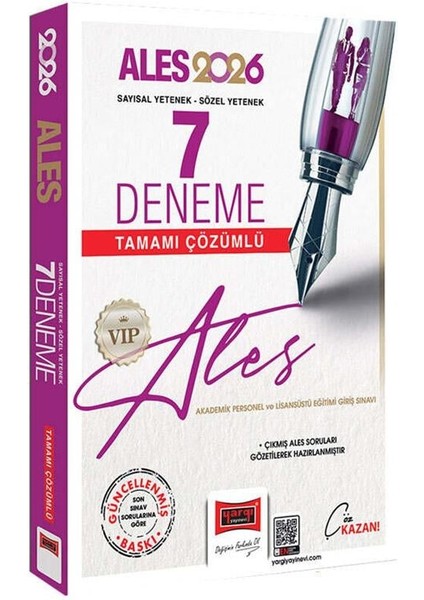 Yargı 2026 Ales Vıp Sayısal Sözel Yetenek Tamamı Çözümlü 7 Deneme