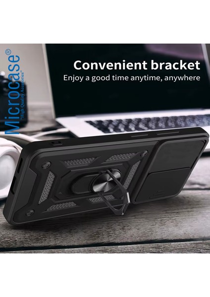 Google Pixel 9 Pro Xl Qubec Serisi Kamera Kapaklı Yüzük Standlı KILIF-AL5117 fiyatları