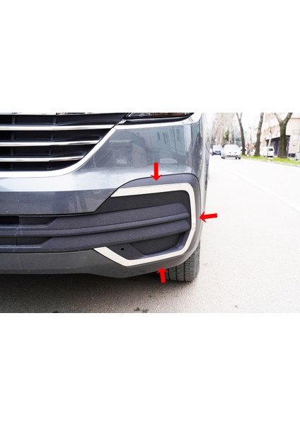 Volkswagen Transporter T6.1 Uyumlu Krom Sis Farı Çerçevesi 2 Parça Paslanmaz Çelik fiyatları
