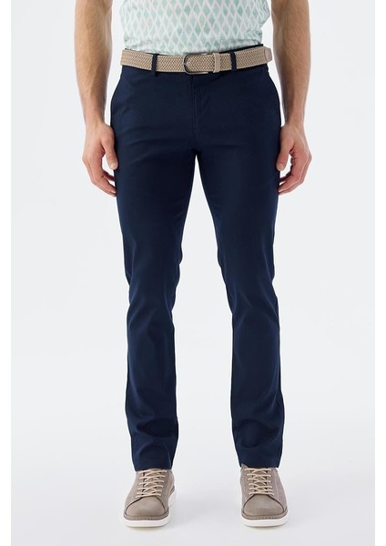 Ekstra Slim Fit Yan Cepli Erkek Lacivert Spor Pantolon fiyatları