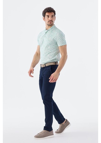 Ekstra Slim Fit Yan Cepli Erkek Lacivert Spor Pantolon modelleri
