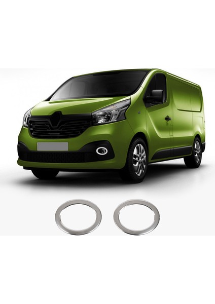 Renault Trafic Uyumlu 2014-2022 Krom Sis Farı Çerçevesi 2 Parça Paslanmaz Çelik fiyatları