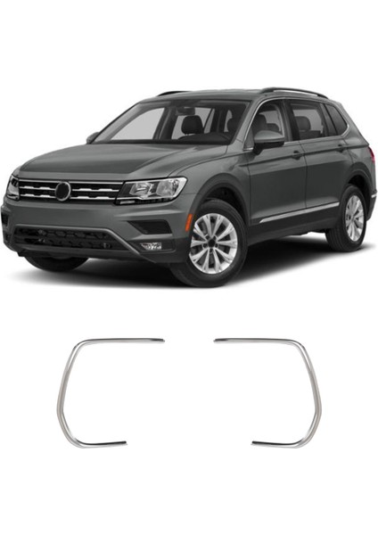 Volkswagen Tiguan Uyumlu 2020 ve Üzeri Krom Sis Çerçevesi 2 Parça Paslanmaz Çelik fiyatları