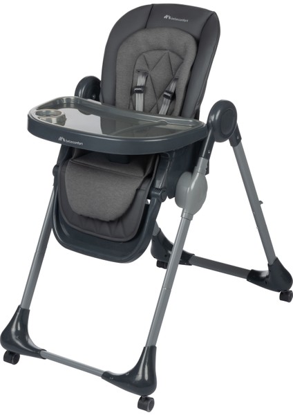 Olea Katlanabilir Tekerlekli Mama Sandalyesi Mineral Graphite