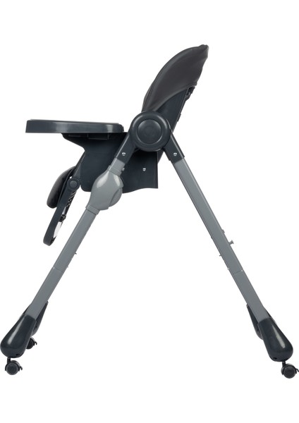 Olea Katlanabilir Tekerlekli Mama Sandalyesi Mineral Graphite