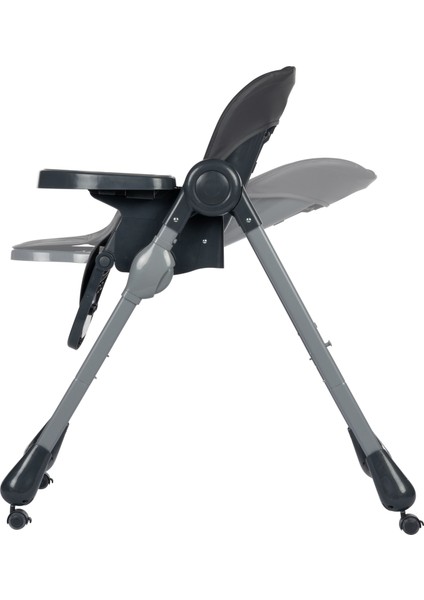 Olea Katlanabilir Tekerlekli Mama Sandalyesi Mineral Graphite