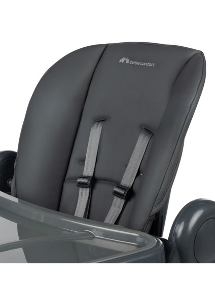 Olea Katlanabilir Tekerlekli Mama Sandalyesi Mineral Graphite