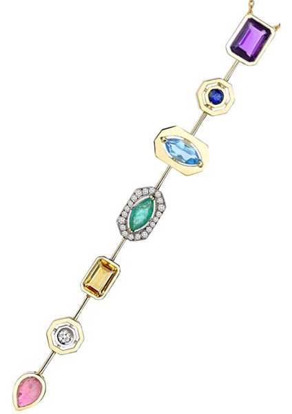 Kristal 7 Taşlı Şans Çakrası Çelik Kolye fırsatları